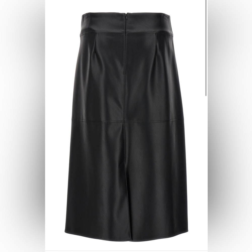 NWT NEW SEASON ‘S MAX MARA ‘RIMINI’ FAUX LEATHER SKIRT BLACK FALL/WINTER/SPRING - Picture 6 of 16